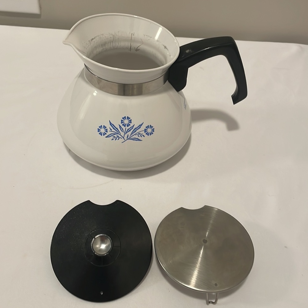 Vintage Corningware Blue-Cornflower pattern tea pot EUC!!